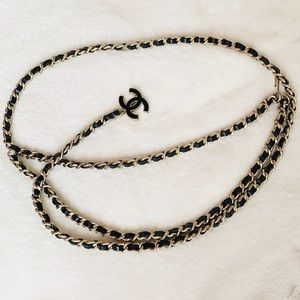 CHANEL Lambskin Enamel CC Chain Belt or Necklace